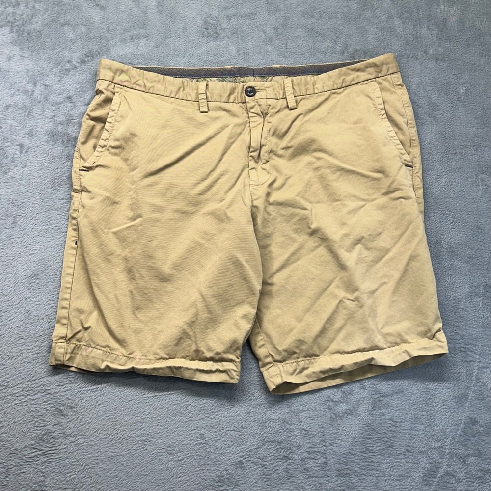 Tommy Bahama Mens Boracay Chino Shorts Khaki Tan Pima Cotton Modal Size 40